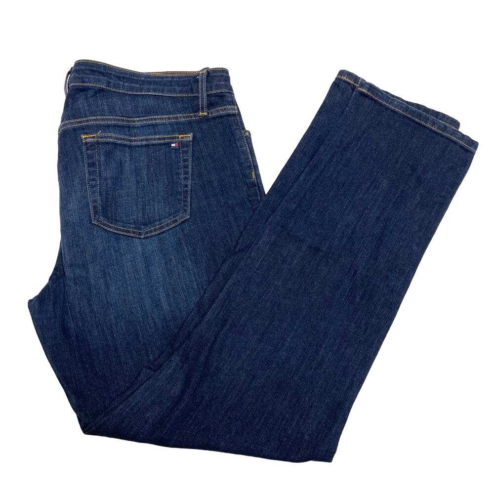 Tommy‎ Hilfiger Ladies Jeans, Dark Wash, Straight Leg, Classy! Exc Cond. Size 14